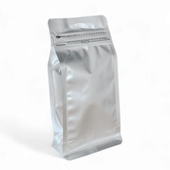 Embalagem Box Pouch Prata 9x18+5 com Zip Lock