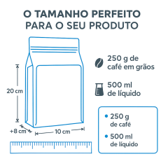 Embalagem Saco Box Pouch Transparente com Zip 10x20+8