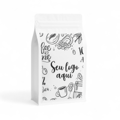 Embalagem Box Pouch Branco 16x32+9 com Zip Lock Personalizada