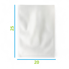 Embalagem Saco á Vácuo Ranhuras 20x25
