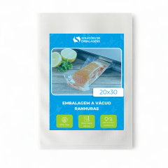 Embalagem Saco á Vácuo Ranhuras 20x30