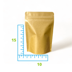 Saco Stand Up Pouch Kraft 10x15 
