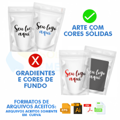 Stand Up Pouch Personalizado 21x28 Transparente