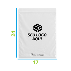 Saco Zip Lock Personalizado 17x24