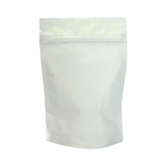 Stand Up Pouch Branco Fosco com Zíper 21x30cm